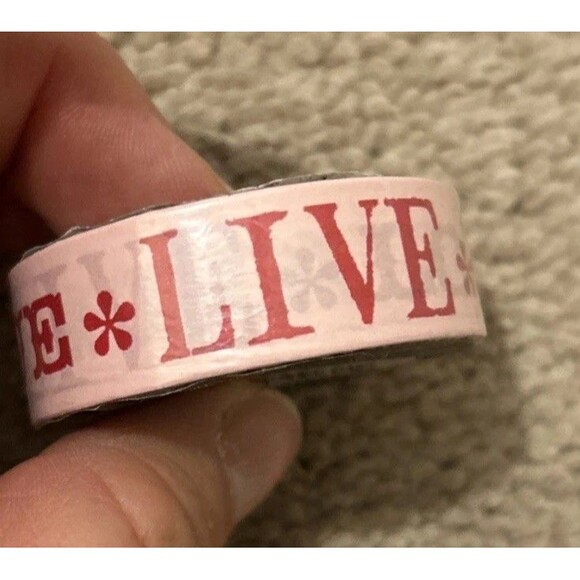 scrapbooking supplies lot 8 Pieces New, Stickers, Paper, Letters, Ribbon, Tape - Picture 11 of 12